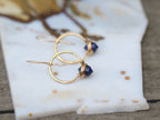 Saressa Designs Pike Hoops - Lapis Lazuli  ( As Seen On The Sinner )