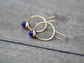 Saressa Designs Pike Hoops - Lapis Lazuli  ( As Seen On The Sinner )