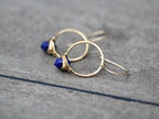Saressa Designs Pike Hoops - Lapis Lazuli  ( As Seen On The Sinner )