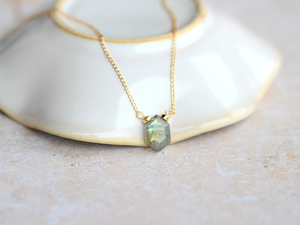 Saressa Designs Prism Necklace - Labradorite