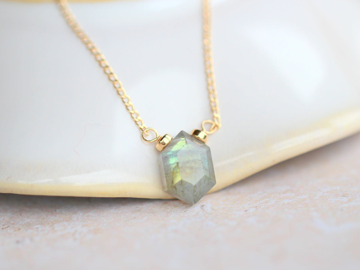 Saressa Designs Prism Necklace - Labradorite