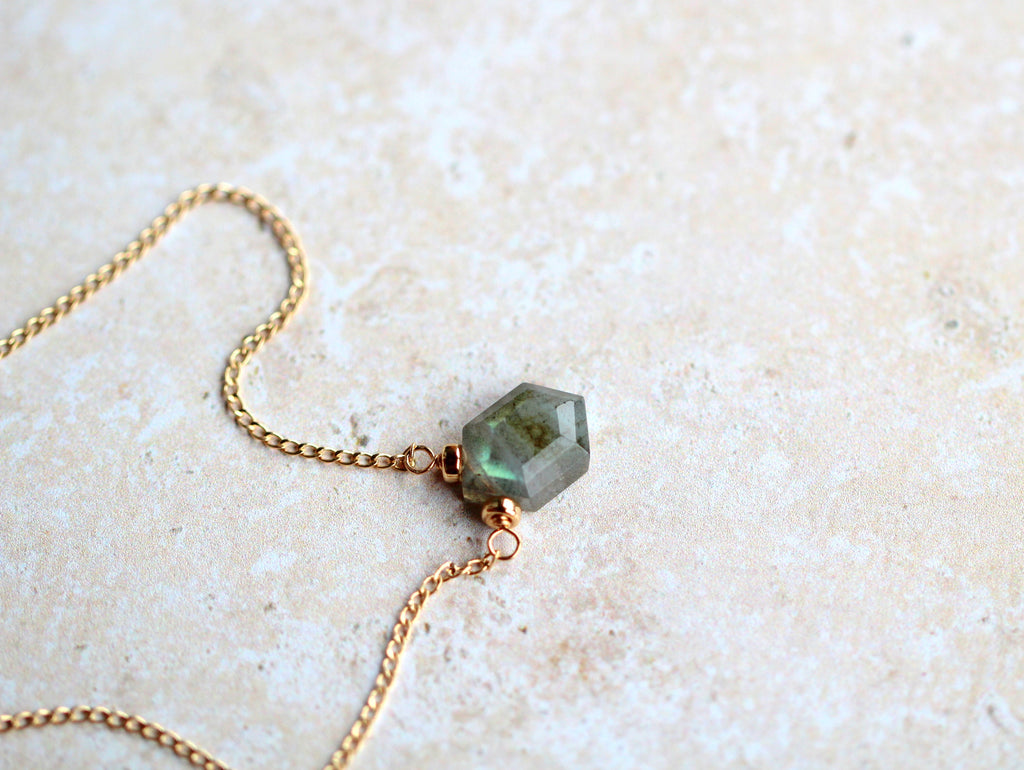Saressa Designs Prism Necklace - Labradorite