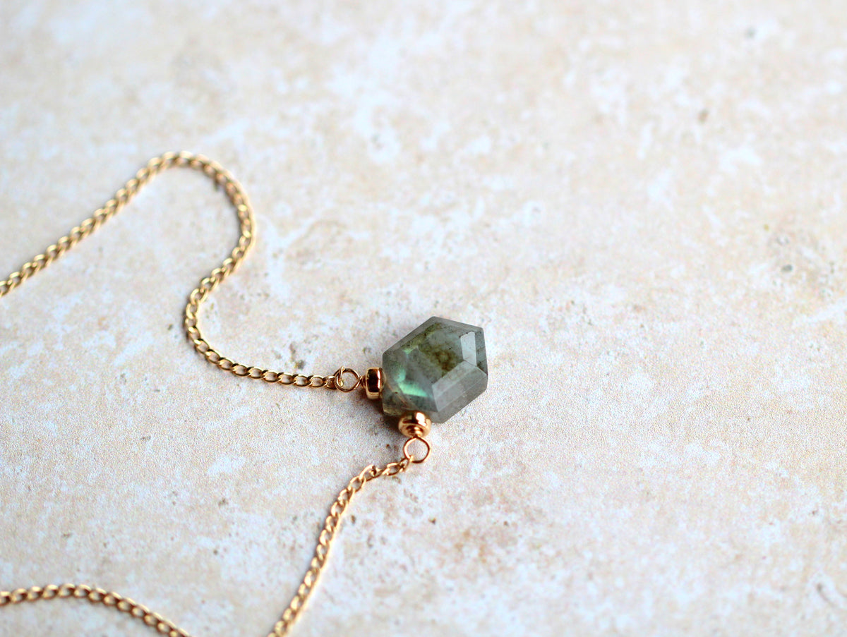 Saressa Designs Prism Necklace - Labradorite