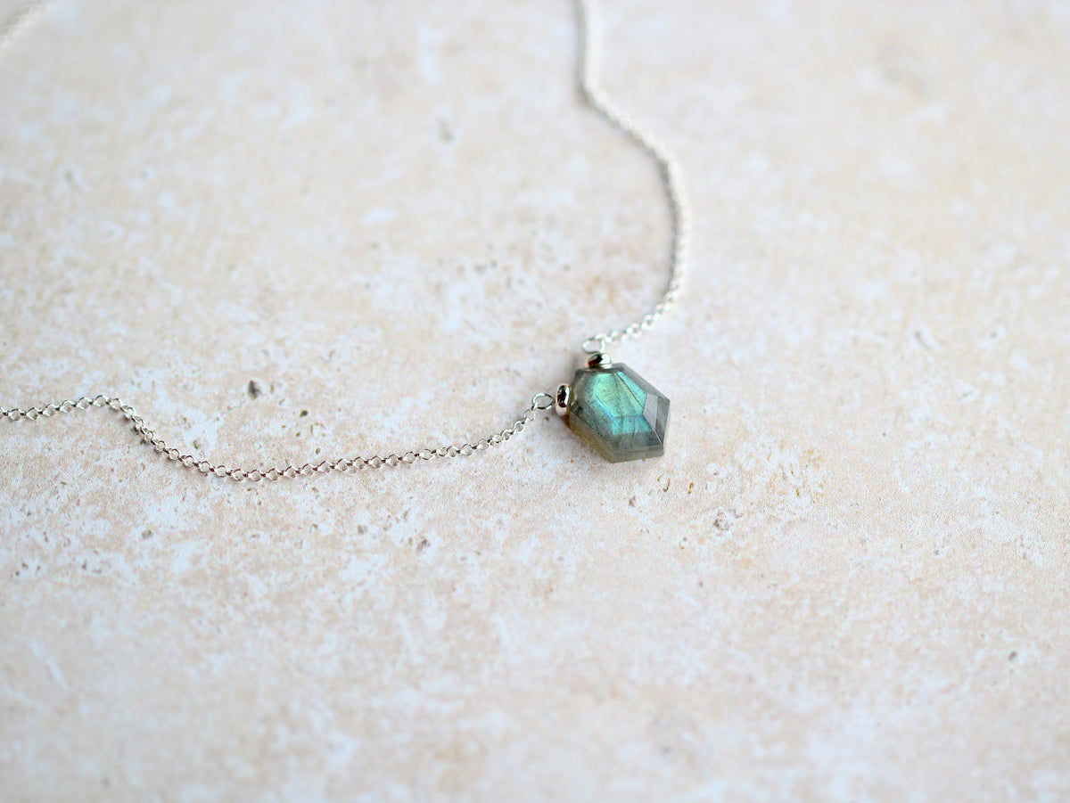 Saressa Designs Prism Necklace - Labradorite
