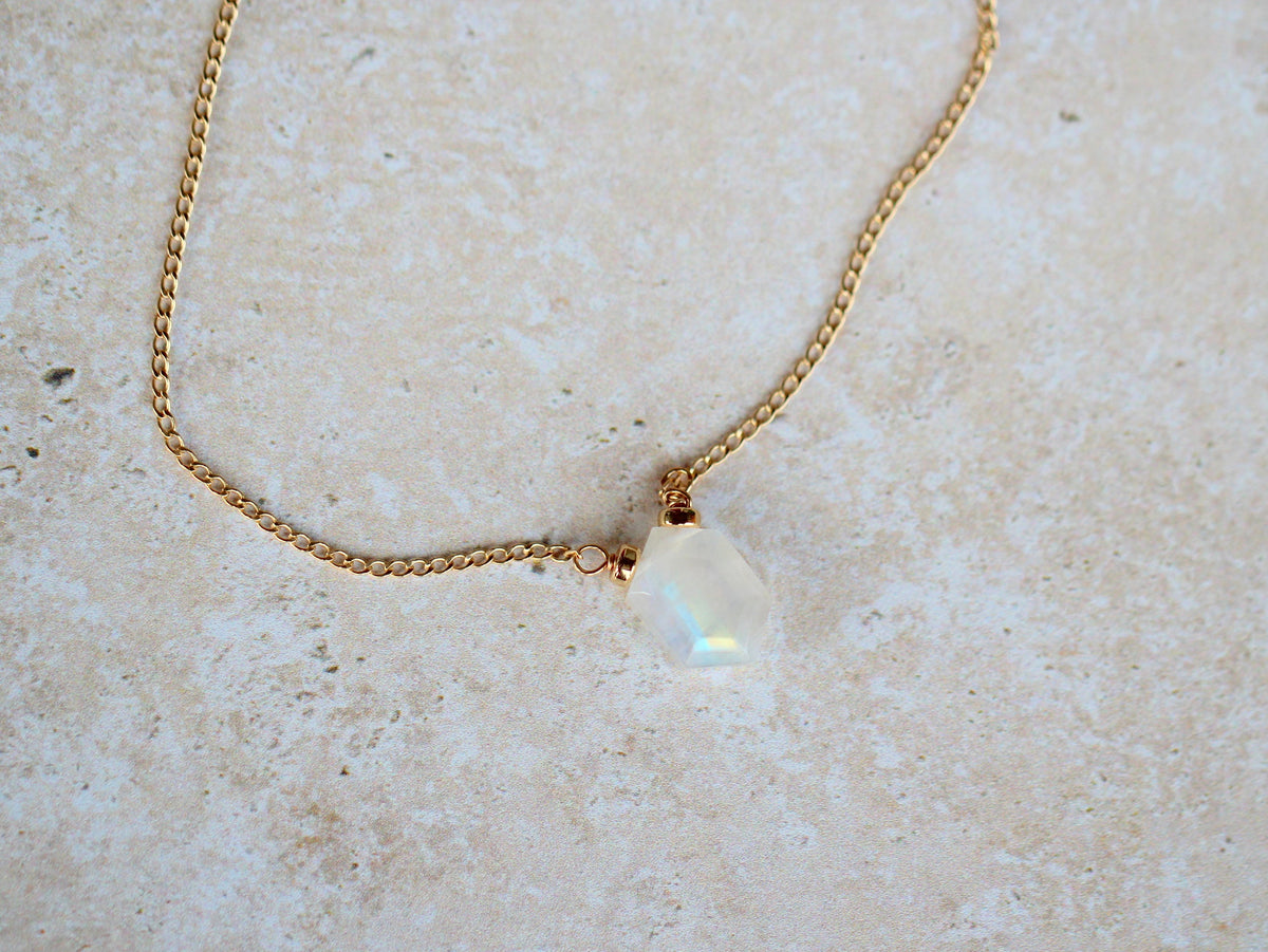 Saressa Designs Prism Necklace - Moonstone