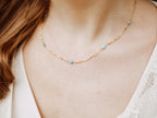 Saressa Designs Scalloped Turquoise Choker - As Seen On Home Economics