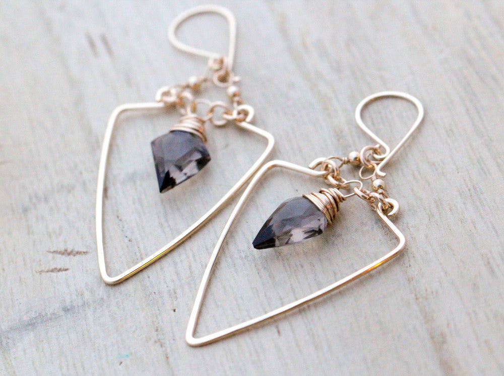 Saressa Designs Spearhead Earrings - As Seen On Chelsea Kane
