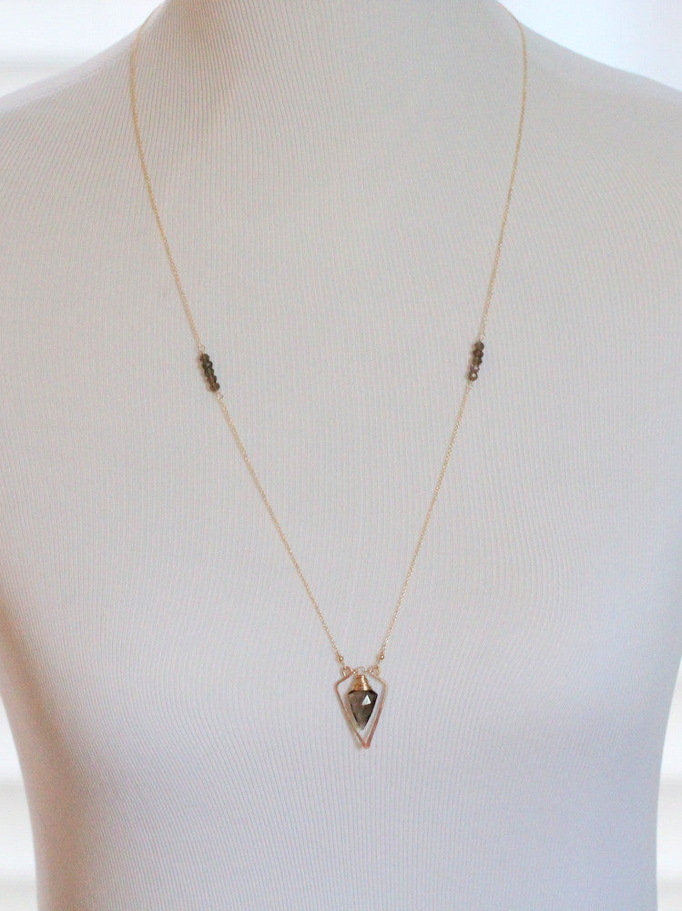 Saressa Designs Spearhead Necklace - As displayed at the 2014 GBK Primetime Emmys Luxury Lounge