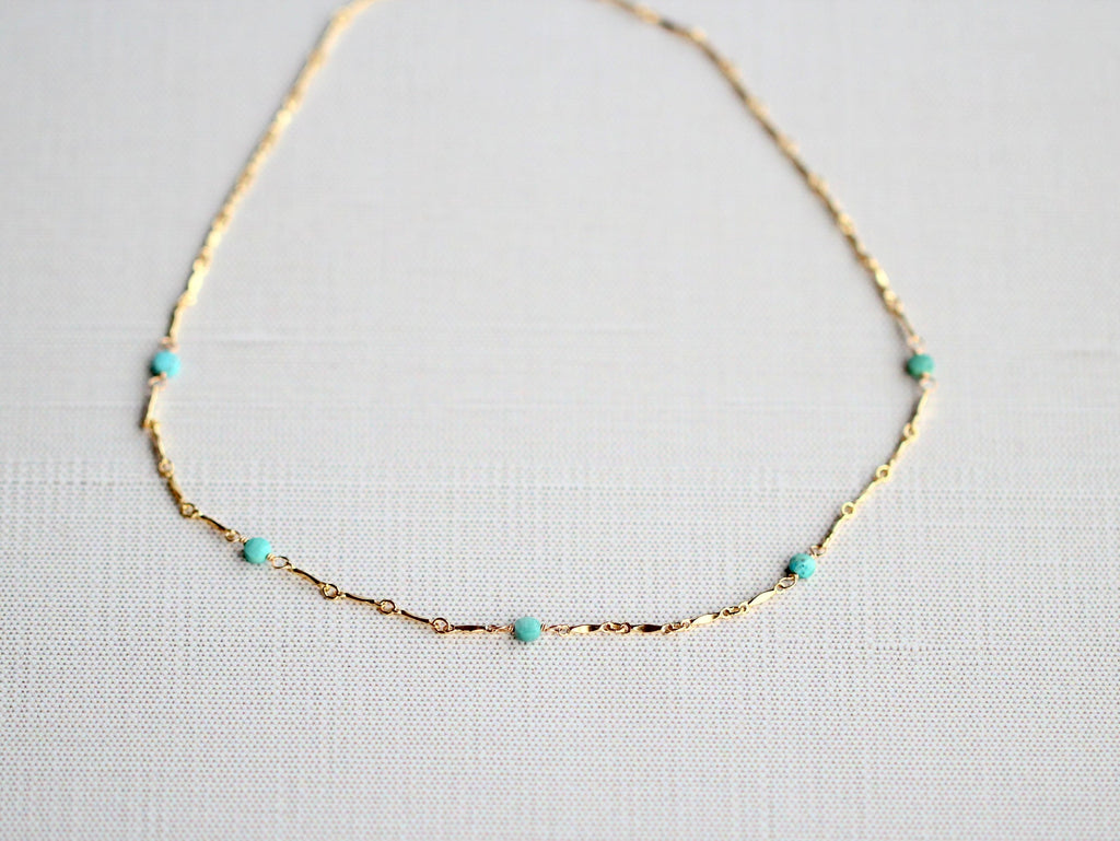 Saressa Designs Scalloped Turquoise Choker - As Seen On Home Economics