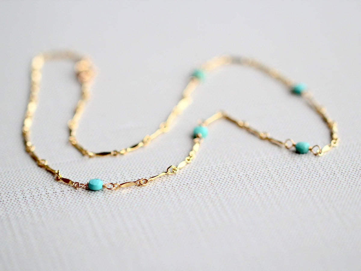 Saressa Designs Scalloped Turquoise Choker - As Seen On Home Economics