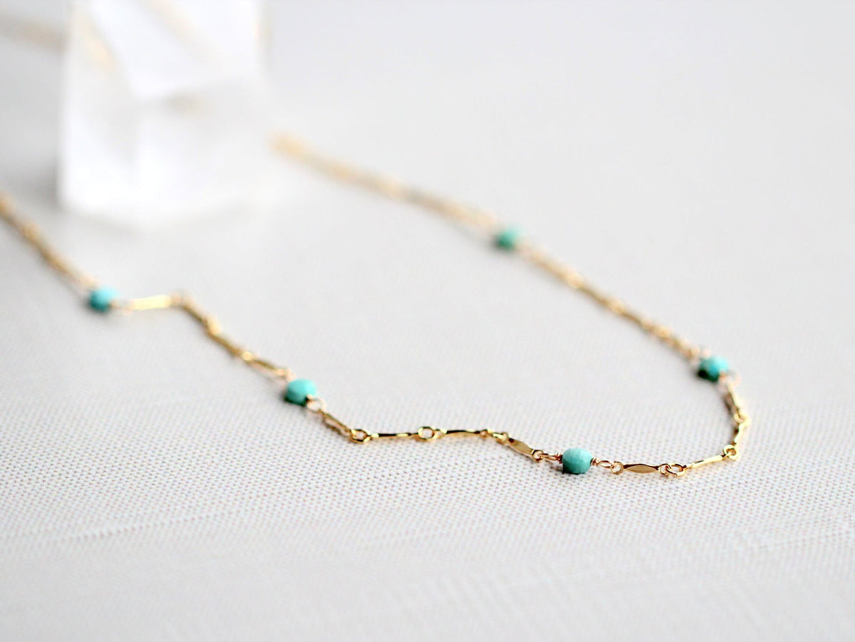 Saressa Designs Scalloped Turquoise Choker - As Seen On Home Economics