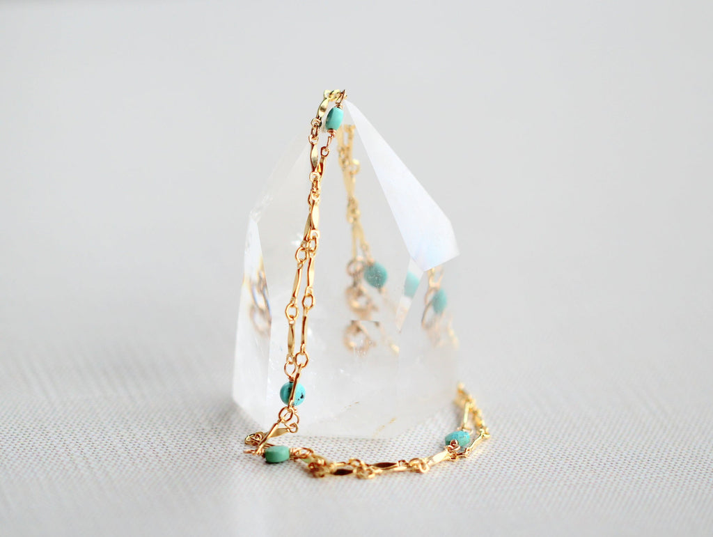 Saressa Designs Scalloped Turquoise Choker - As Seen On Home Economics