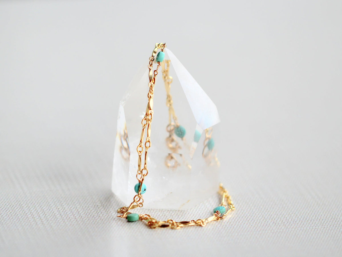 Saressa Designs Scalloped Turquoise Choker - As Seen On Home Economics