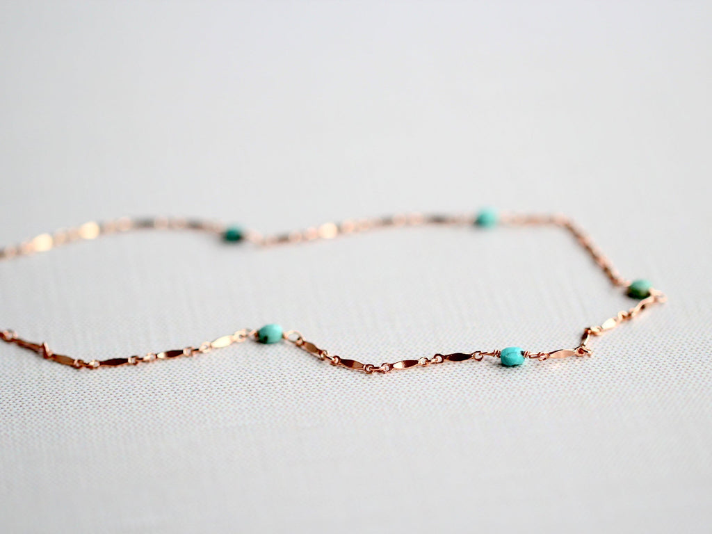 Saressa Designs Scalloped Turquoise Choker - As Seen On Home Economics