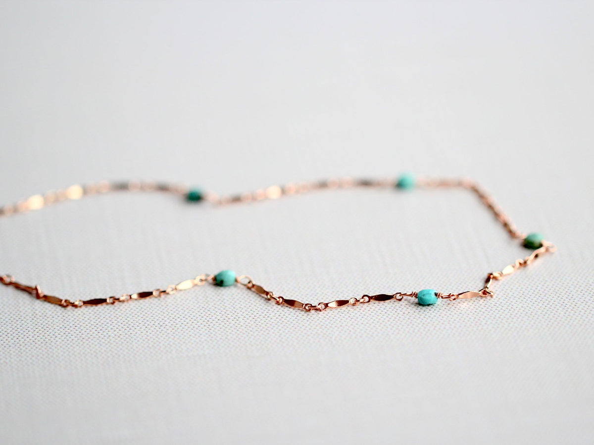 Saressa Designs Scalloped Turquoise Choker - As Seen On Home Economics