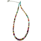 Navajo Artist Mary W. Roanhorse Multicolor Agate Necklace