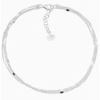 Silpada 'triple Your Luck' Anklet in Sterling Silver