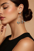 Zuni Lance DeYuse Sterling Silver Turquoise Dangle Earrings