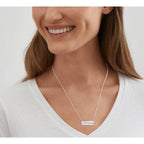 Silpada 'Headlines' Sterling Silver Pendant 20" Necklace NIB