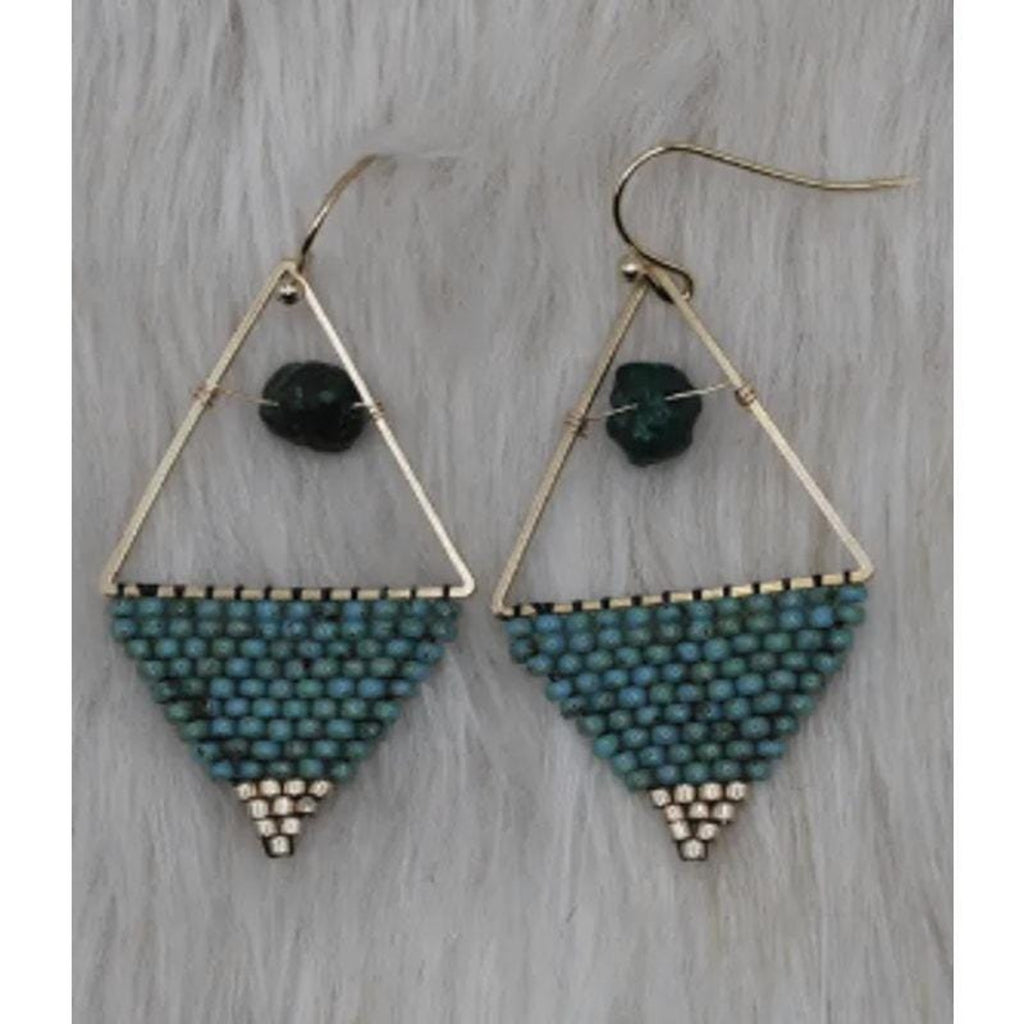Native American Chippewa Handmade Beaded Earrings