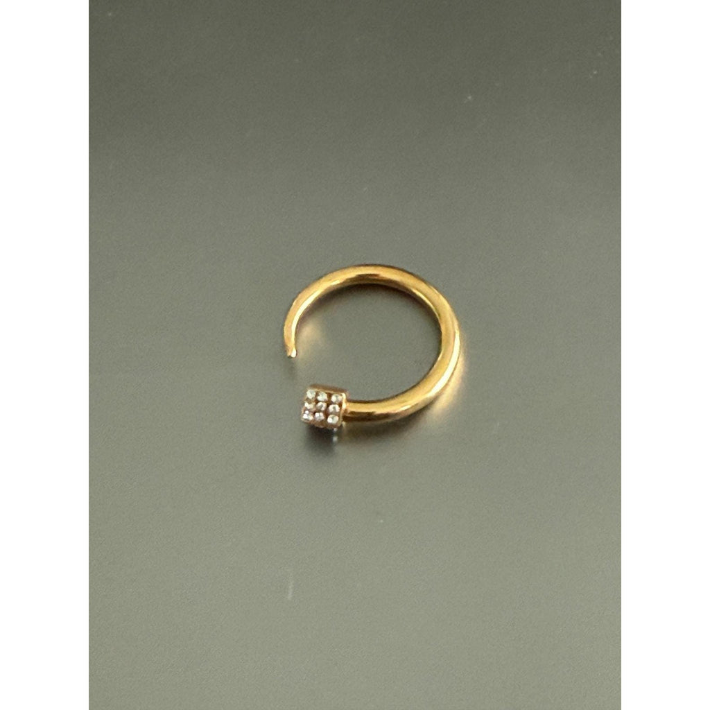 Zenzii Crystal studded nail ring size 6