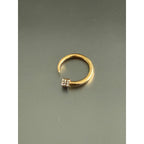Zenzii Crystal studded nail ring size 6