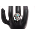 Gorgeous G. Francisco Turquoise Bypass Ring Size 7