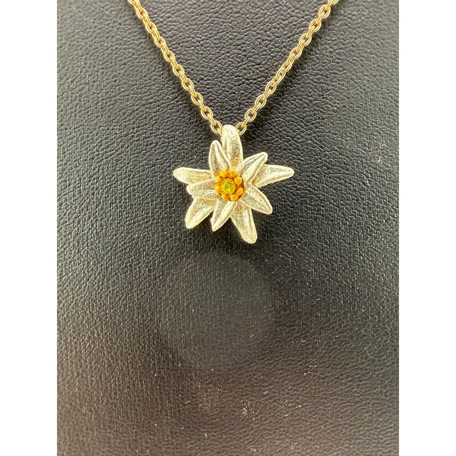 Michael Michaud Edelweiss 16" Adj. Dangle Pendant Necklace