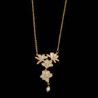 Michael Michaud Plique-Á-Jour Blossom 16" Adj. Pendant