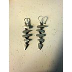 Jane Diaz Small Sterling Silver Fishbone Earrings