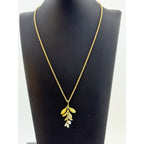 Michael Michaud Garden Vine Pearl Pendant Necklace
