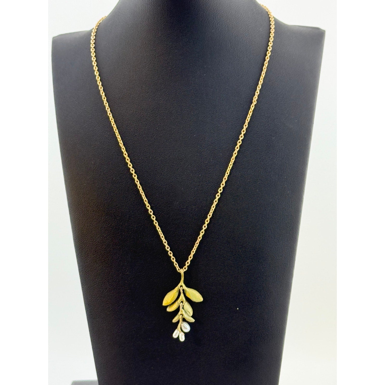 Michael Michaud Garden Vine Pearl Pendant Necklace
