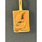 Namaste Handmade I Am Strong Affirmation Necklace