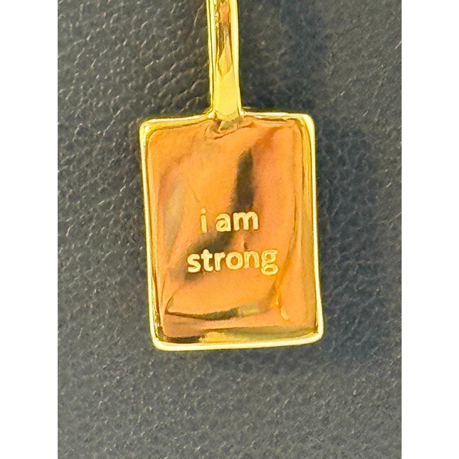 Namaste Handmade I Am Strong Affirmation Necklace