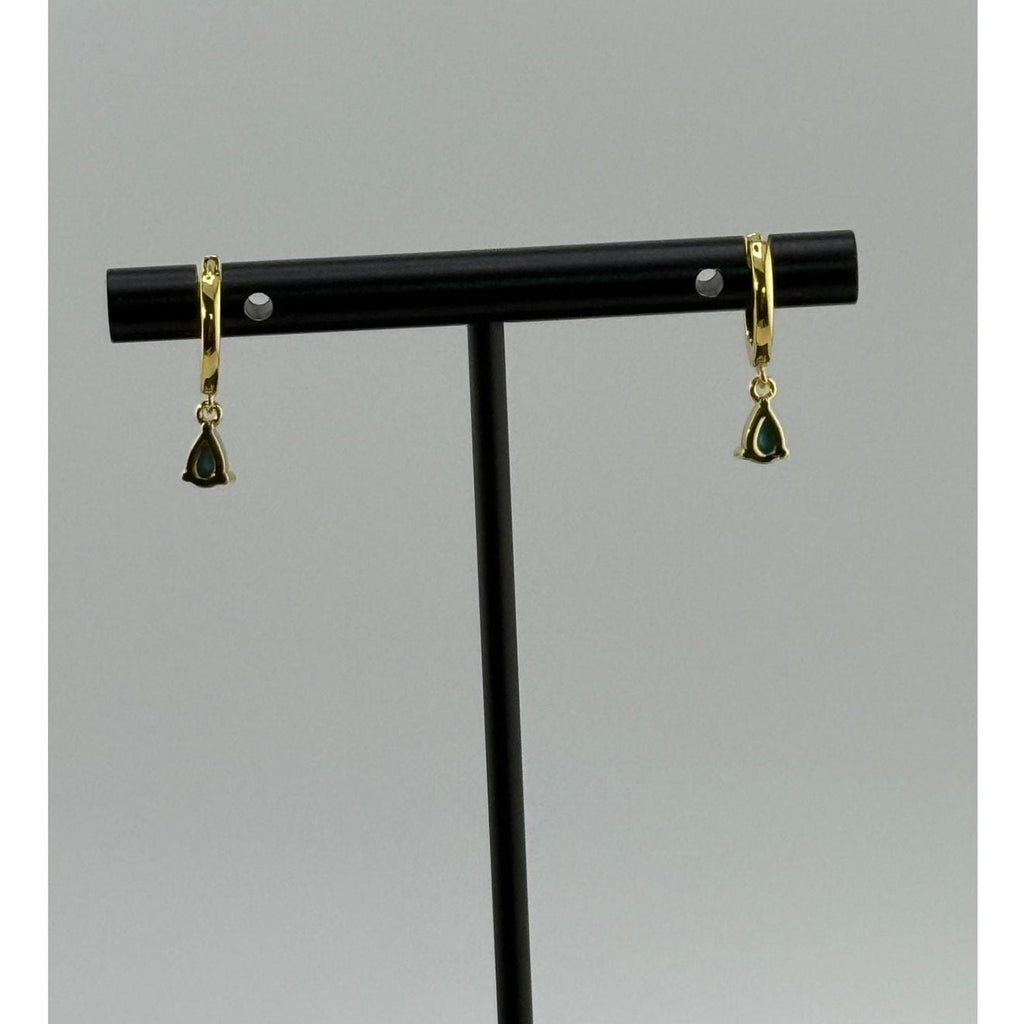Namaste Handmade 'Annalisa' Drop Turquoise Earrings