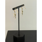 Michael Michaud White Hydrangea Wire Earrings