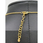 Michael Michaud 16-18" Edelweiss White Pendant Gold Necklace