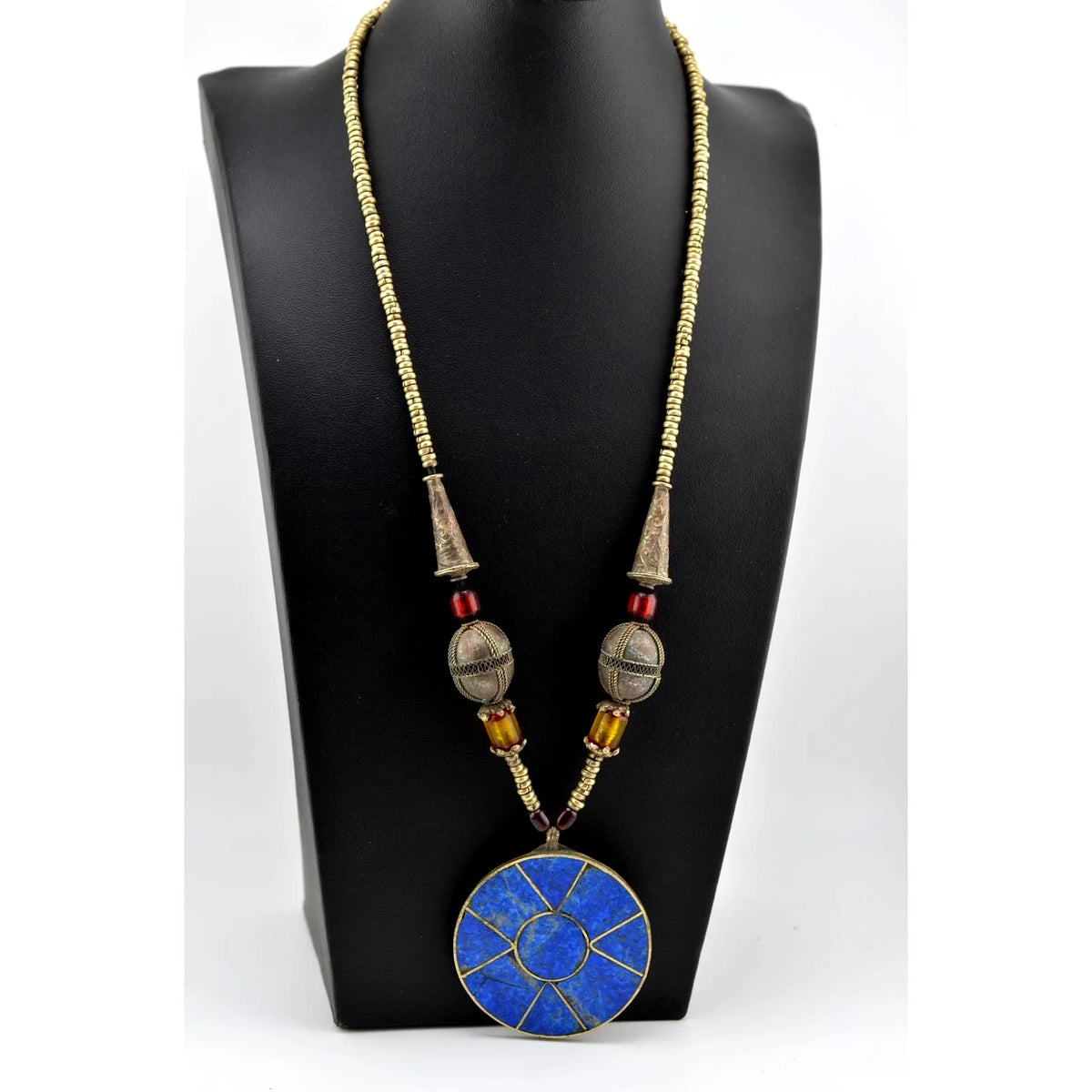 Afghan Middle Eastern Tribal Lapis Lazuli Necklace