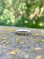Alison Morse Moon Phase Band Ring in Brass and Sterling Silver - Sarasotabydesign
