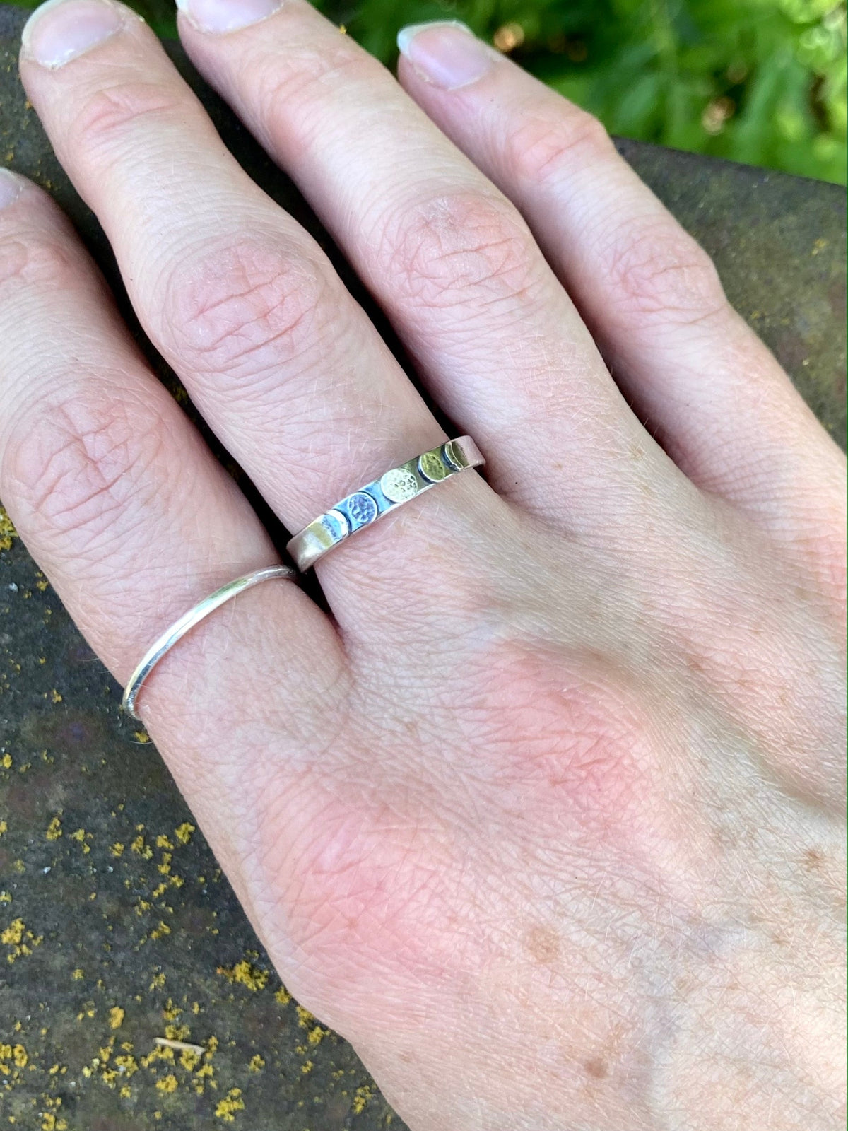 Alison Morse Moon Phase Band Ring in Sterling Silver - Sarasotabydesign