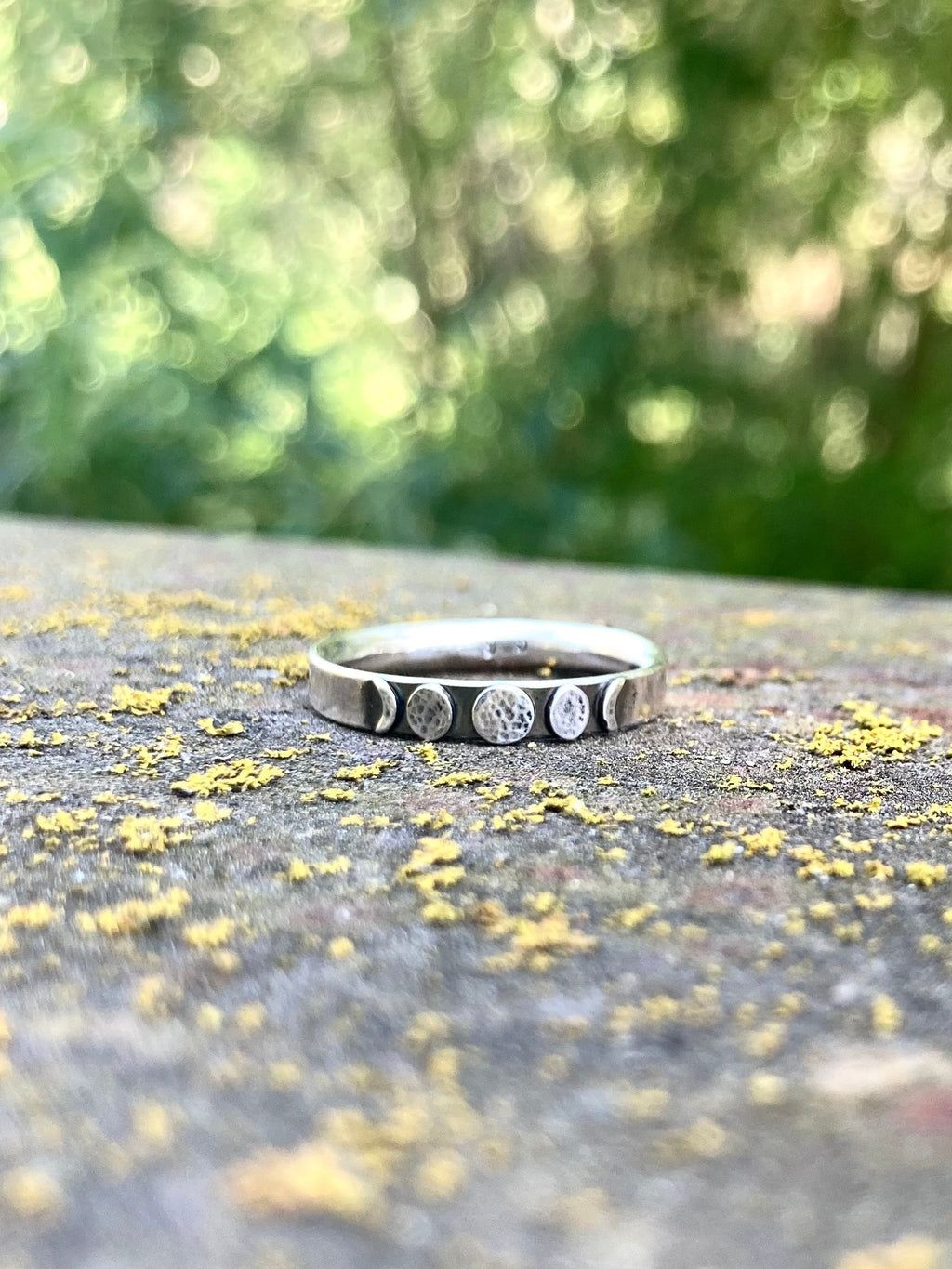 Alison Morse Moon Phase Band Ring in Sterling Silver - Sarasotabydesign