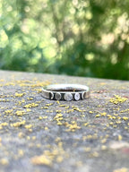 Alison Morse Moon Phase Band Ring in Sterling Silver - Sarasotabydesign