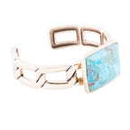 Barse Jewelry Athena Blue Turquoise Golden Cuff Bracelet