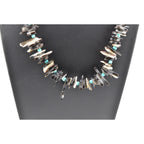 Mary W Roanhorse, Navajo Black Lip Oyster Shell, Beaded Necklace