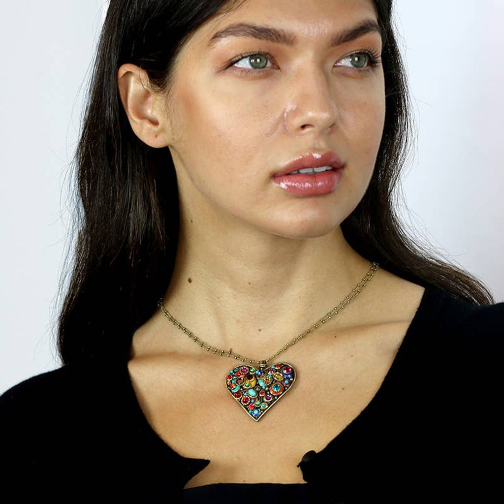Michal Golan Large Confetti Heart Necklace