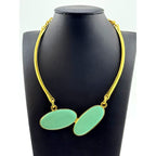 Karine Sultan Enamel Embellishment Collar Necklace