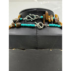Navajo Mary W Roanhorse Handmade Tiger's Eye Necklace Set