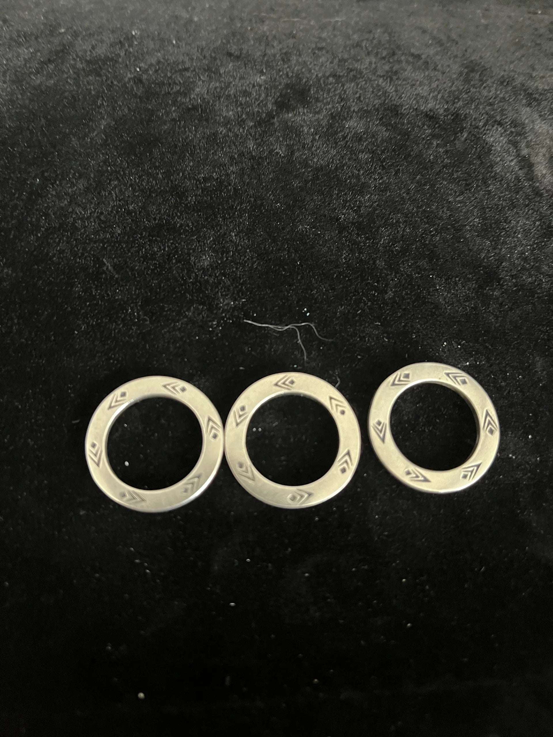 Silpada 925 Sterling Silver Circles Hope Believe Friendship Pendant