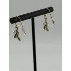 Michael Michaud Flowering Thyme Dainty Dangle Wire Earrings