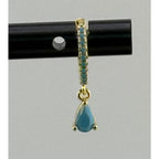 Namaste Handmade 'Annalisa' Drop Turquoise Earrings